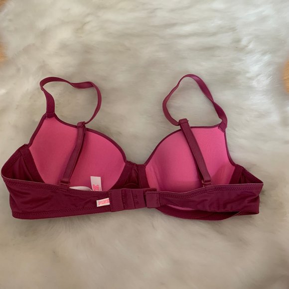 NWOT Victoria's Secret‎ Pink Bra, Maroon. 34A - Picture 3 of 5